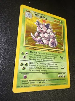 Pokemon TCG Nidoking Holo Base Set 1999 Rare Card 11/102 🔥🔥🔥 - Image 2