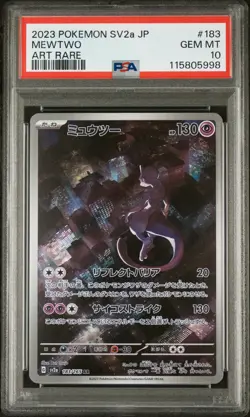 2023 Pokemon Japanese Sv2a-Pokemon 151 Mewtwo Art Rare PSA 10 - Image 1