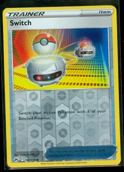 Pokemon RESCUE CARRIER 142/159 - Crown Zenith - Rev Holo - MINT - Image 1