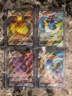 Pokemon TCG Evolving Skies Vmax Holo Ultra Rare Eeveelutions Lot Of 4 Near Mint - Image 1