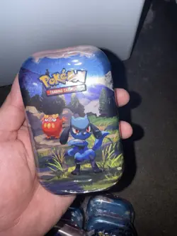 Pokemon Mega Evolution—Seasoned Heroes Collectible Tin w/ Sticker Sheet total 8 - Image 1