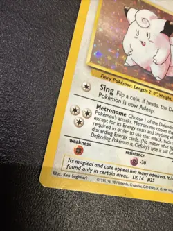 Pokemon Clefairy Holo Rare Base Set 5/102 40HP Wizards 1999 - Image 2