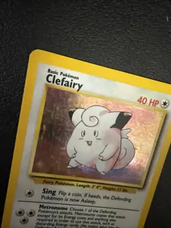 Pokemon Clefairy Holo Rare Base Set 5/102 40HP Wizards 1999 - Image 5