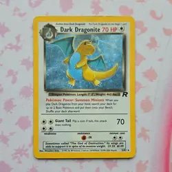 Pokemon TCG Dark Dragonite Team Rocket Holo Rare Unlimited 5/82 70HP 2000 - Image 1