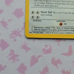 Pokemon TCG Dark Dragonite Team Rocket Holo Rare Unlimited 5/82 70HP 2000 - Image 4