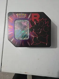 Pokemon Tcg Destined Rivals Team Rocket Tin Nidoking - Image 1