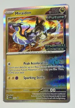 Pokemon TCG - Miraidon - SVP092 - Temporal Forces Stamped - Prerelease Promo - Image 3