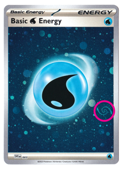 HD COSMOS HOLO HD SWIRL Basic Water Energy 003 - Pokemon 151 - Image 1