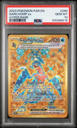 PSA 10 Garchomp ex 260/182 - Pokemon Paradox Rift - Hyper Rare - Image 1