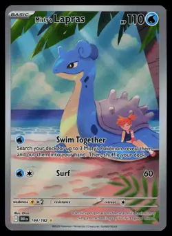 Misty's Lapras 194/182 - Pokemon Destined Rivals - Illustration Rare (NM) - Image 1