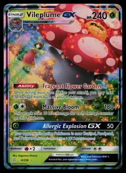 Vileplume GX 4/236 - Pokemon Cosmic Eclipse - Holo Rare GX (NM) - Image 1