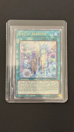 Yu-Gi-Oh! Rite of Aramesir BLMR-EN093 1st Edition Quarter Century Secret Rare - Image 1