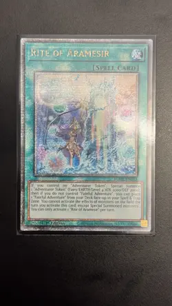 Yu-Gi-Oh! Rite of Aramesir BLMR-EN093 1st Edition Quarter Century Secret Rare - Image 2