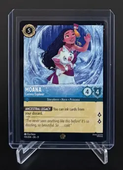 Disney Lorcana - Moana - Curious Explorer - Winterspell Non-Foil 155/204 - Image 1