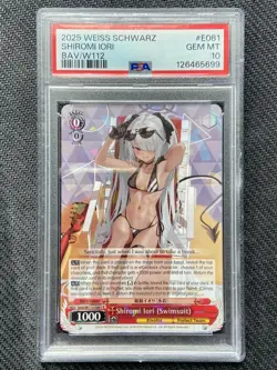 Weiss Schwarz Blue Archive English: Iori Swimsuit BAV/W112-E081 R - PSA 10 GEM - Image 1