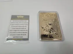 1999 Burger King Pokemon Pikachu 23K Gold card / ball / COH / box ( B332 ) - Image 3