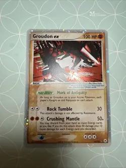 Pokemon TCG Celestial Storm Groudon Holo Card Legendary Pokemon 93/101 Near Mint - Image 1