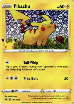 Pikachu - (General Mills) Promo Miscellaneous Cards & Products SWSH039 NM - Image 1