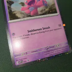 FART TRIPLE SWIRL 🌀💫 BLEED Tinkatink 025 Scarlet Promo Cosmo Holo Pokemon Card - Image 5