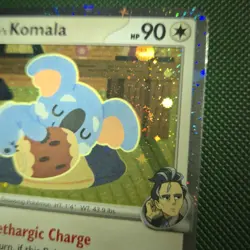 FART DOUBLE WHOLE SWIRL 🌀💫 Larry's Komala 175 Cosmos Holo Bleed Pokemon Card - Image 2