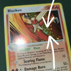 FART WHOLE SWIRL 🌀💫 MP Blaziken 1/106 EX Emerald Nintendo Pokemon Card - Image 1