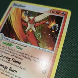 FART WHOLE SWIRL 🌀💫 MP Blaziken 1/106 EX Emerald Nintendo Pokemon Card - Image 2