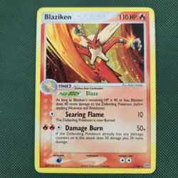 FART WHOLE SWIRL 🌀💫 MP Blaziken 1/106 EX Emerald Nintendo Pokemon Card - Image 3