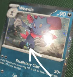 FART WHOLE SWIRL 🌀💫 Weavile 021 Cosmos Holo Mega Evolution Promo Pokemon Card - Image 1