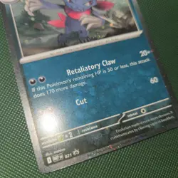 FART WHOLE SWIRL 🌀💫 Weavile 021 Cosmos Holo Mega Evolution Promo Pokemon Card - Image 3