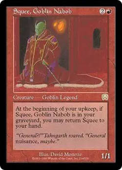 Magic MTG - Squee, Goblin Nabob - Masques de Mercadia - PLAYED - TW - Image 1