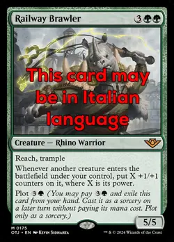 MTG RAILWAY BRAWLER EXC - LOTTATORE DELLA FERROVIA 175 - OTJ - MAGIC - Image 1