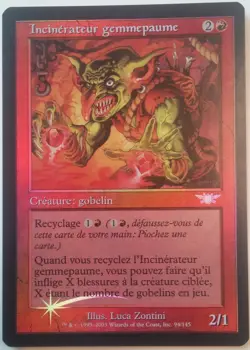 Incinerateur gemmepaume PREMIUM / FOIL VF - French Gempalm Incinerator Magic Mtg - Image 1