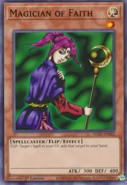 Yugioh! Magician of Faith - STAX-EN022 - Common - 1st Edition Near Mint, English - Image 1