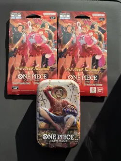 One Piece Monkey.D.Luffy Tin + Heroines Lot Of 2 - OP13 - Image 1