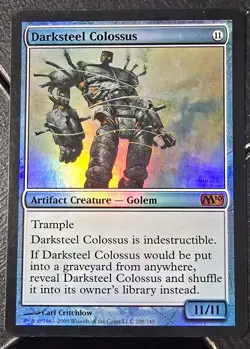 Darksteel Colossus -Foil Medium Play MTG Magic 2010 Core Set NM - Image 1