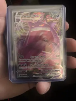 Pokemon TCG Gengar VMAX 157/264 Fusion Strike Ultra Rare Full Art Holo Card - Image 1