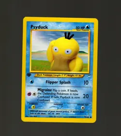 Psyduck 79/105 Pokemon TCG 1st Edition Neo Destiny NM Vintage 2002 Card - Image 1