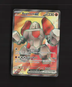 Regirock ex 214/182 Destined Rivals Full Art Ultra Rare Holo Pokemon Card NM - Image 1