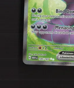 Arbok ex 185/165 Scarlet & Violet 151 Full Art Ultra Rare Holo Pokemon Card NM - Image 5