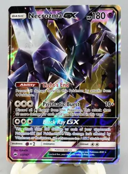 Necrozma GX 63/147 - Ultra Rare Full Art Holo Burning Shadows Pokemon Card MINT - Image 1