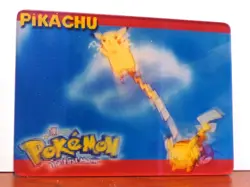 POKEMON THE FIRST MOVIE MEWTWO STRIKES BACK 1998 LENTICULAR CARD 3 OF 5 PIKACHU - Image 1
