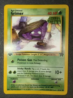 Pokemon Card First Edition Team Rocket Grimer - Image 2