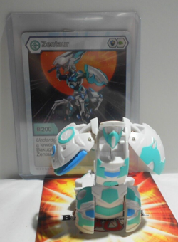 Bakugan Zentaur White Haos B200 Battle Planet - Card - 2 cores - Image 1