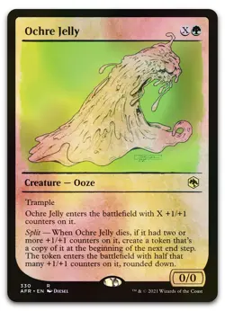 Ochre Jelly (Showcase) #330 (Foil) (NM) Forgotten Realms AFR Magic MTG - Image 1