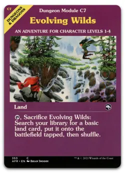 Evolving Wilds (Dungeon Module) #353 (NM) Forgotten Realms AFR Magic MTG - Image 1