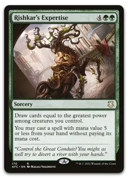 Rishkar's Expertise #170 (NM) Forgotten Realms AFC Magic MTG - Image 1