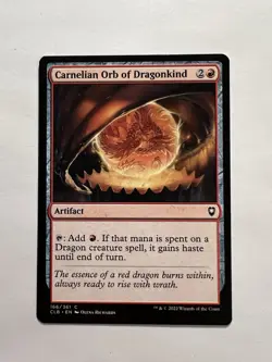 Carnelian Orb of Dragonkind - MTG CLB - NM - Image 1