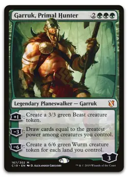 Garruk, Primal Hunter #167 (NM) Commander 2019 C19 Magic MTG - Image 1