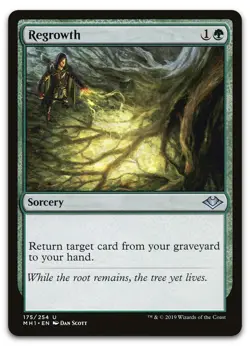 Regrowth #175 (NM) Modern Horizons MH1 Magic MTG - Image 1