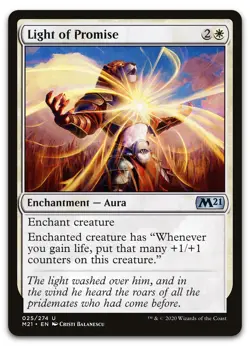 Light of Promise #25 (NM) Core Set 2021 M21 Magic MTG - Image 1